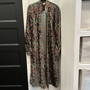 Beautiful full length crush velvet jacket